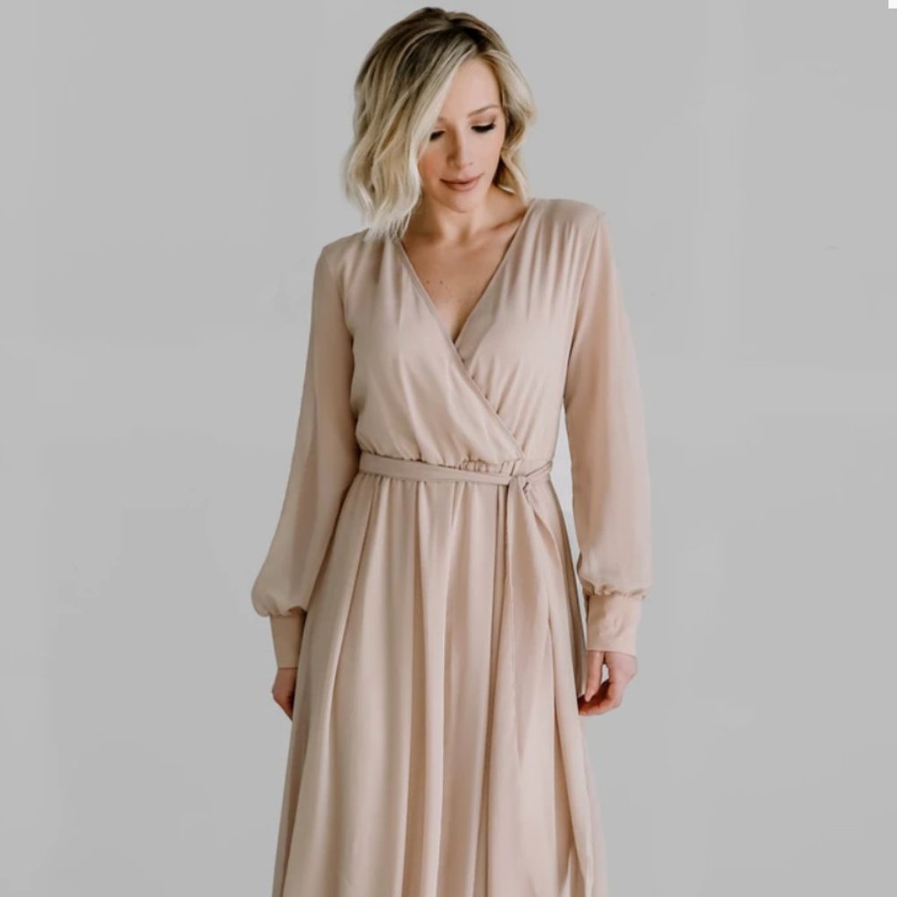 Lydia Natural Maxi Dress - Baltic Born